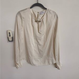 INTERMIX Cream Blouse size P